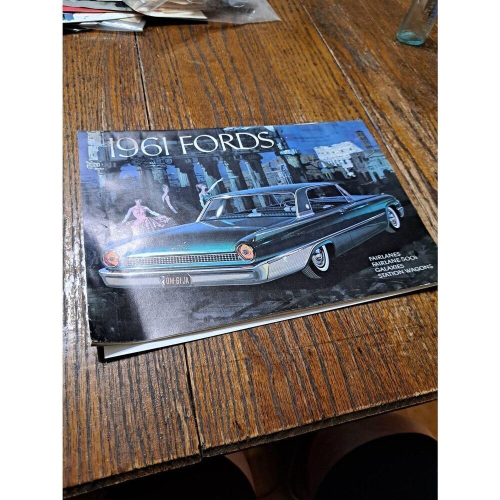 Vintage 1961 Ford Advertising Brochure FDC-6122